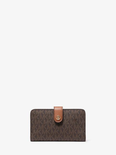 MICHAEL KORS Jet Set Travel Medium Signature Logo Billfold Wallet