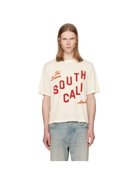 AMIRI White 'South Cali' Crop T-shirt