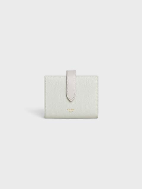 CELINE Small Strap Wallet ESSENTIALS in Bicolour Grained Calfskin
