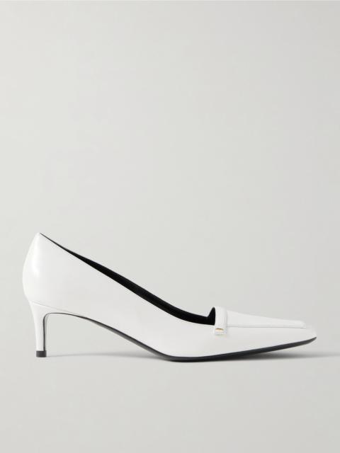 KHAITE Celia leather pumps White