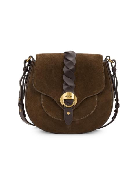 Isabel Marant Women's Altay Small Suede & Leather Saddle Bag - Bronze