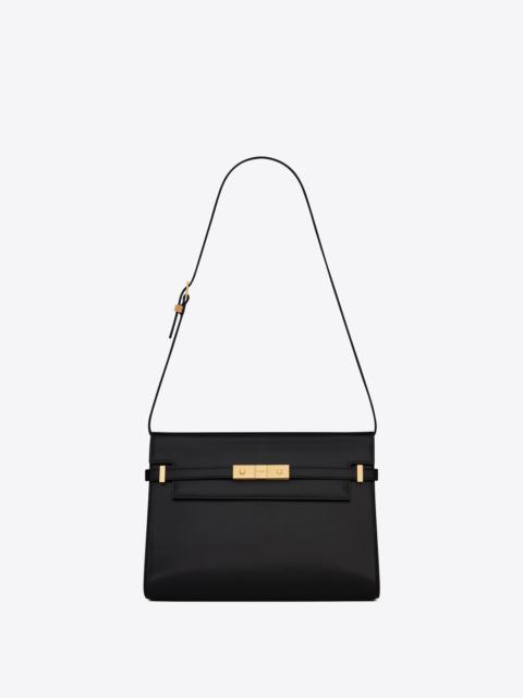 SAINT LAURENT manhattan shoulder bag in box saint laurent leather