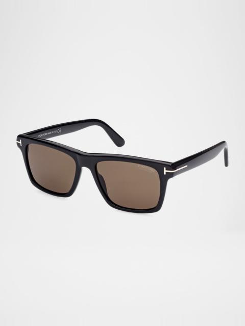 TOM FORD Men's Buckley-02 Square Polarized Sunglasses