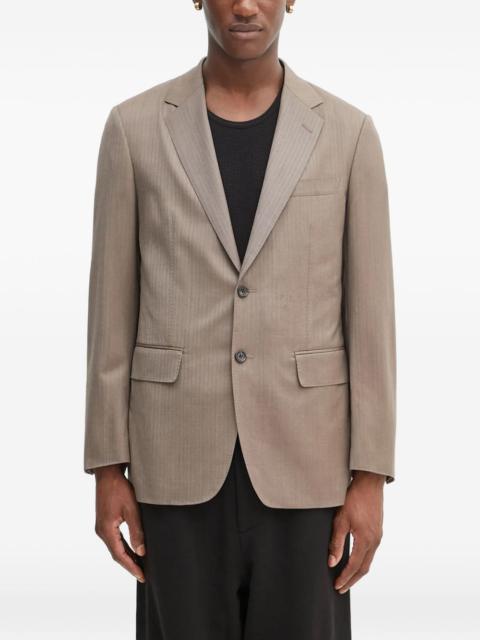 WACKO MARIA herringbone buttoned blazer