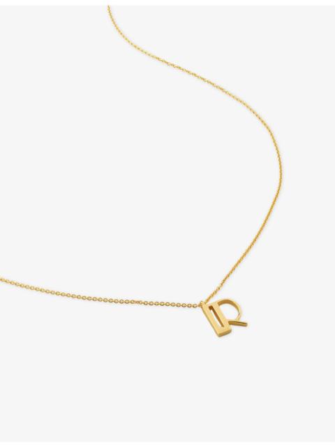 MONICA VINADER Initial R 18ct Gold-Vermeil Plated 925 Sterling Silver Necklace