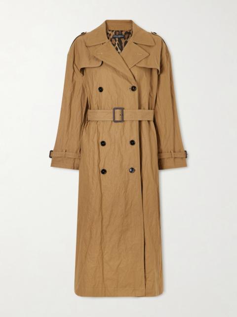 Dolce & Gabbana Double-breasted Cotton-blend Canvas Trench Coat