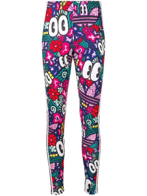 adidas x Hattie Stewart 3-stripes printed leggings