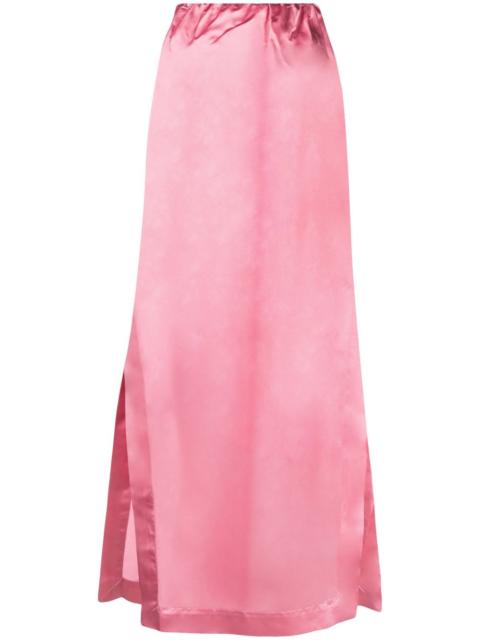 SA SU PHI crinkled silk maxi skirt