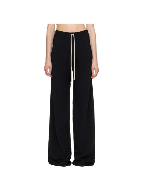 Rick Owens Black Tower Drawstring Bias Trousers