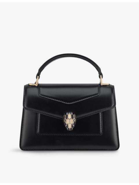 BVLGARI Serpenti Forever leather top-handle bag