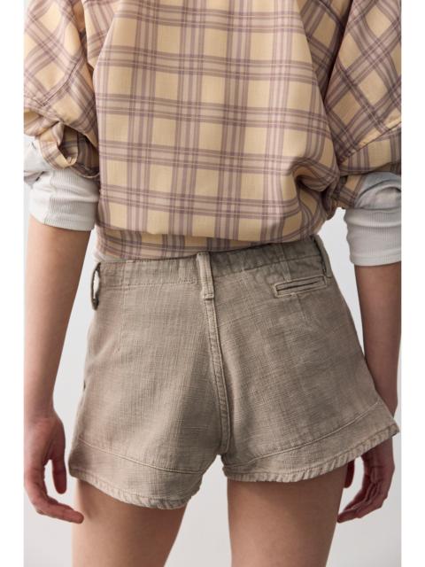 FREE PEOPLE We The Free West Side Denim Micro Chino Shorts