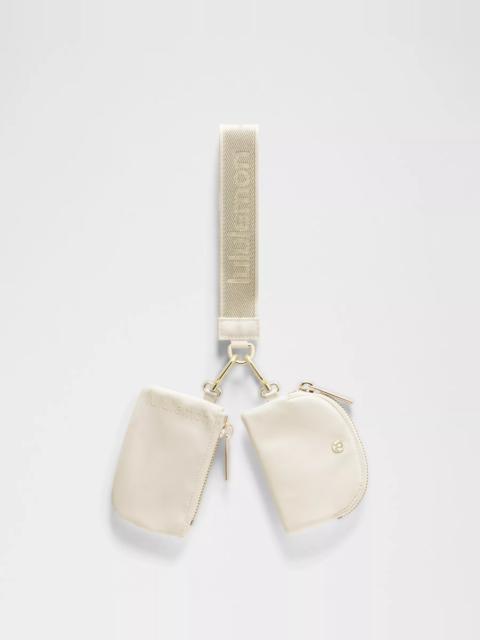 lululemon Dual Pouch Wristlet *Metallic Wordmark