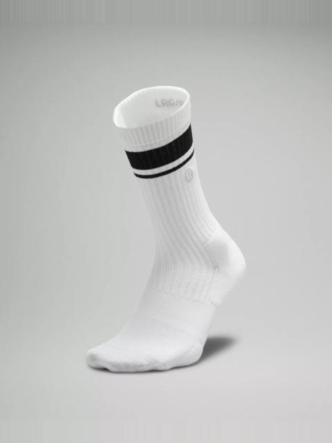 Men's Daily Stride Ribbed Comfort Crew Socks