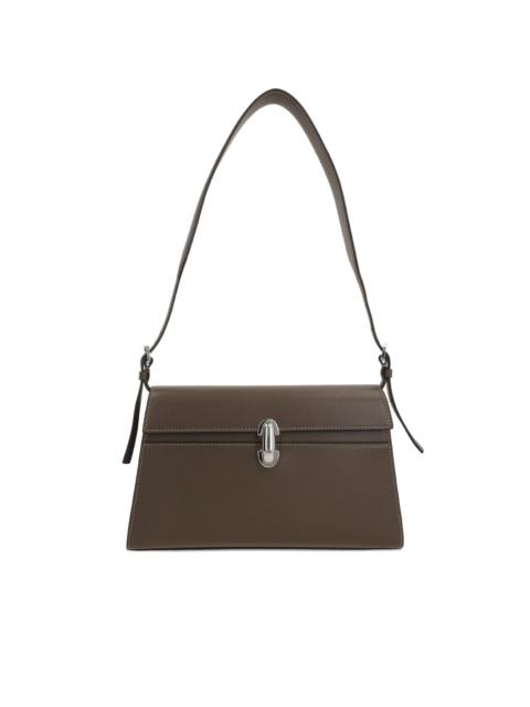 SAVETTE turn-lock flap shoulder bag