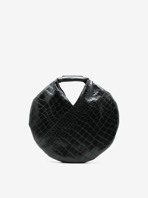 MM6 Maison Margiela Circle Japanese small croc-effect bag