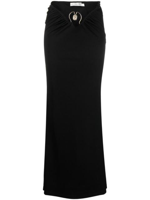 CHRISTOPHER ESBER Orbit ruched maxi skirt