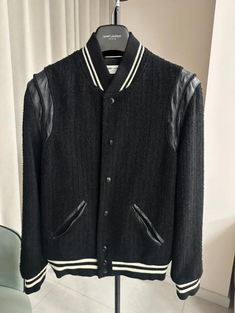 SAINT LAURENT Saint Laurent FW22 Black Teddy Wool Jacket by Anthony Vaccarello