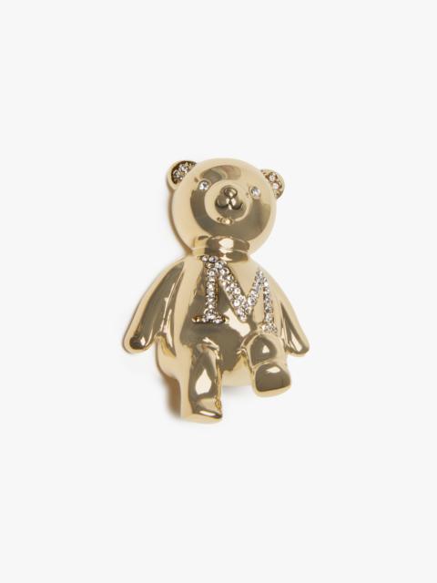 アクセサリーその他 Max Mara BATH2 - Monogram brooch with crystals Max Mara Bath2 Monogram Brooch With Crystals | Balardi