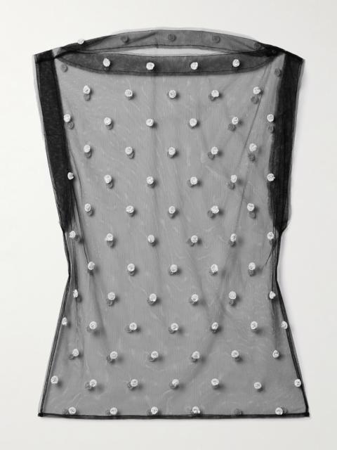Isabel Marant Elicy Embellished Tulle Tank