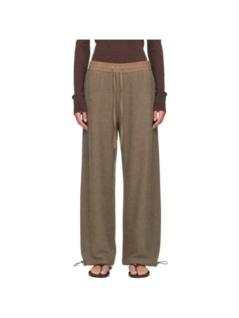 Studio Nicholson Taupe Farr Wool Drawstring Trousers
