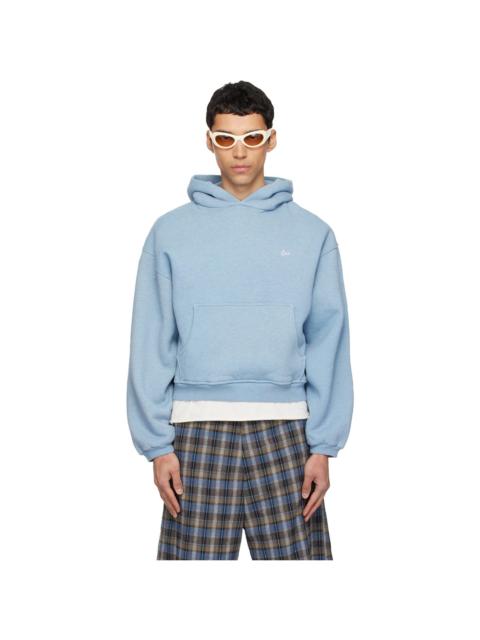 ERL Blue Heathered Hoodie