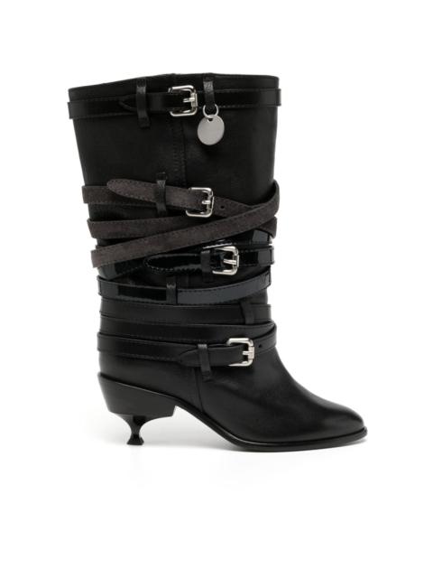 Kiko Kostadinov Quad belt leather boots