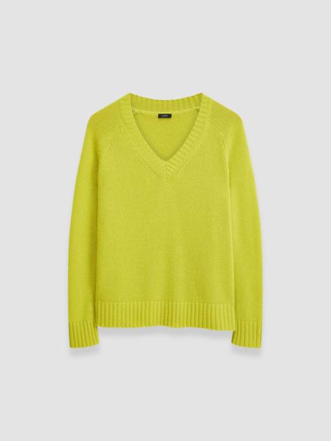 JOSEPH Open Cashmere V Neck Jumper