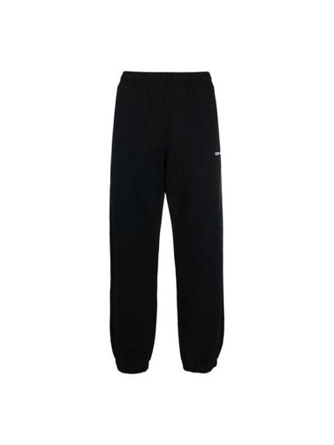 Off-White Men's Off-White FW21 Caravaggio Painting Bundle Feet Sports Pants/Trousers/Joggers Black OMCH029C99F