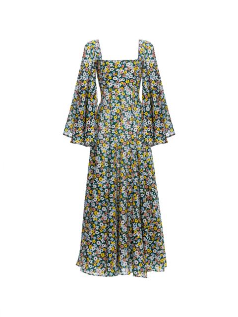 Agua by Agua Bendita Cumbia La Fania Marino Maxi Dress