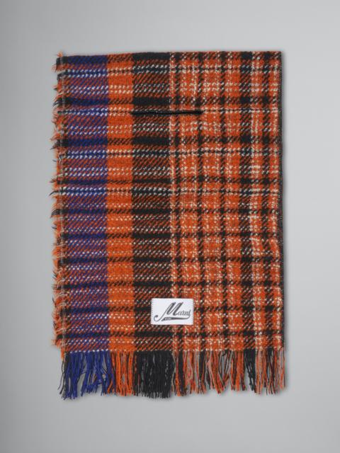 Marni CHECK WOOL SCARF