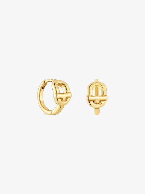TOUS Hoop earrings with 18K gold vermeil and motif TOUS MANIFESTO