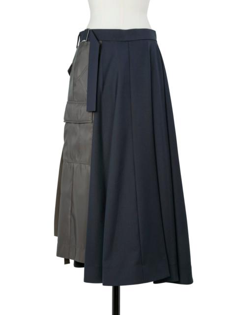 sacai Nylon Twill x Suiting Skirt