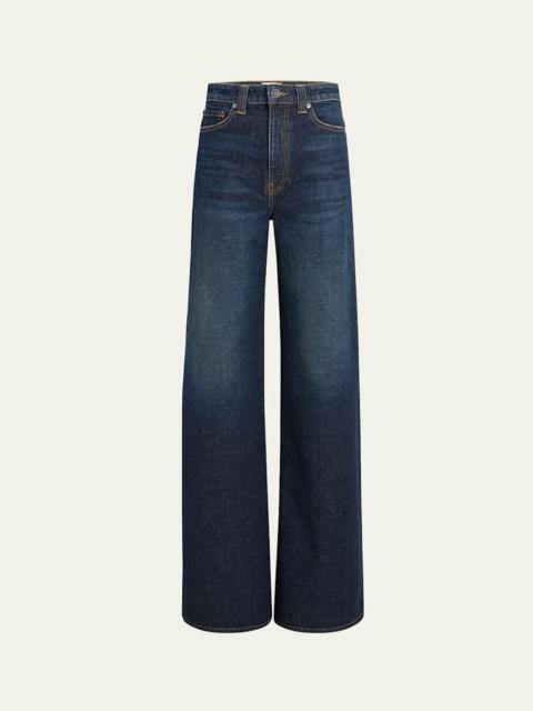 KHAITE Dane High-Rise Wide-Leg Jeans
