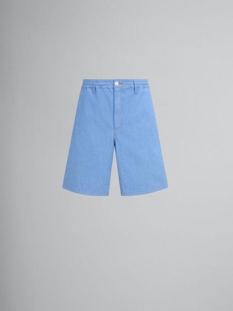 Marni BLUE DENIM BOXER SHORTS