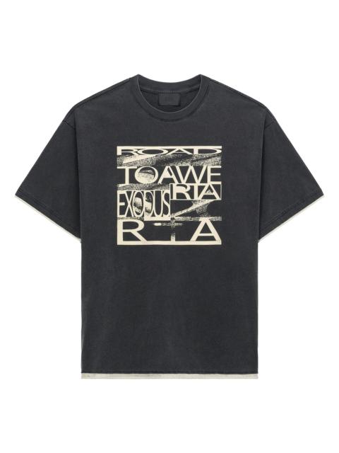 RTA Men's Exodus Elian Logo Graphic Cotton T-Shirt - Black Exodus