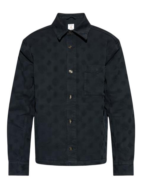 CASABLANCA monogram-embossed overshirt