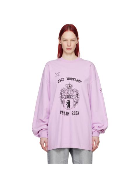 032c Purple Bär Long Sleeve T-Shirt