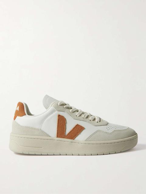 V-90 Suede and Leather Sneakers