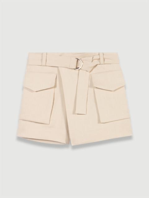 maje Asymmetric shorts