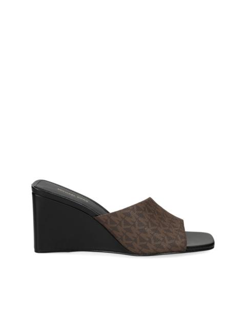 MICHAEL KORS 60mm monogram-print sandals