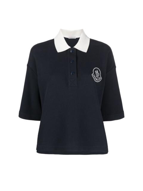 logo-embroidered rugby polo shirt