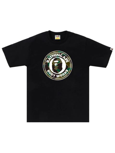 BAPE 1st Camo Busy Works Tee 'Black'