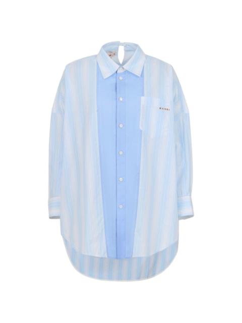 Marni striped panel shirt