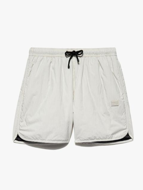 FRAME Padded Tech Short in White Beige