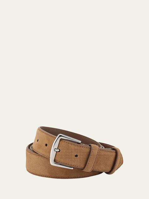 Loro Piana Men's Alsavel Suede Belt