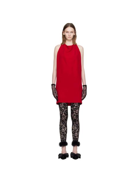 Valentino Red Cady Couture Minidress