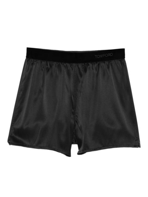 TOM FORD logo-detail shorts