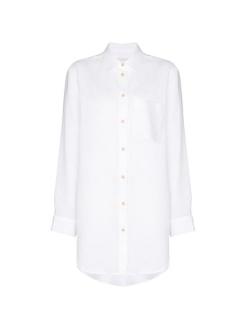 ASCENO oversized linen shirt