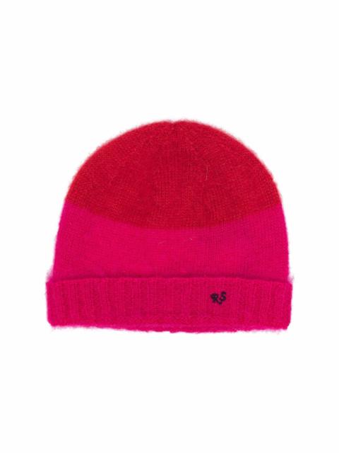 Raf Simons colour block beanie