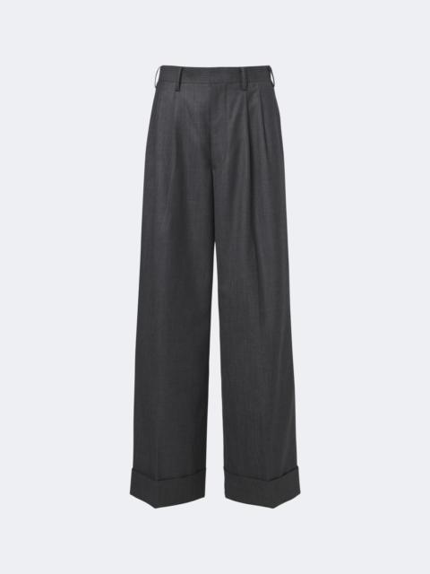 Junya Watanabe Pleated wool wide-leg pants